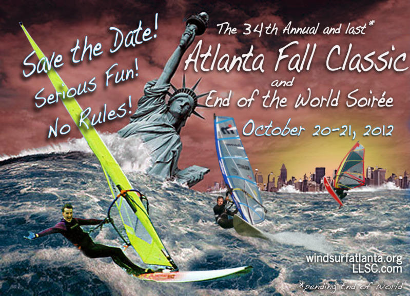 34th Annual Fall Classic Windsurfing Regatta held by the Atlanta Boardsailing Club at Lake Lanier Sailing Club