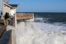 10 Wave crashing at Jeanette's Pier, Nags Head