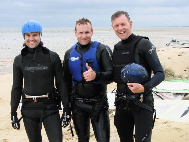 Adam, Marcel &amp; Barrett ready sail in gale force winds