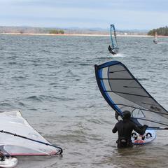Windsurfers Lake Lanier